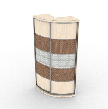 Радиусный шкаф купе &quot;РАДИОН ПОВОРОТ&quot;  — Аэлита