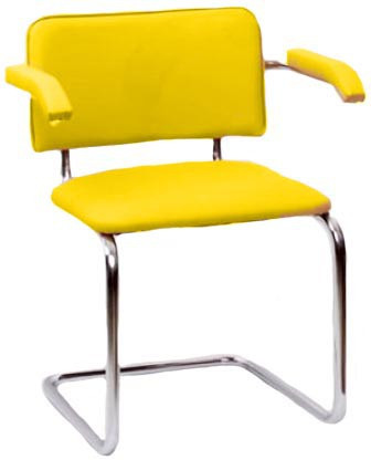 Офисный стул Сильвия ARM с подлокотниками в кожзаме V &mdash; Аэлита