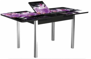 Стол раздвижной Д35 «бабочка» с фотопечатью  900*600 (1200) h750  — Аэлита