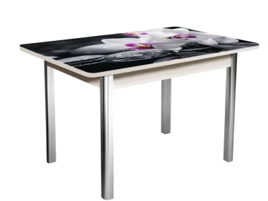 Стол раздвижной Д35 с фотопечатью  900*600 (1200) h750  &mdash; Аэлита