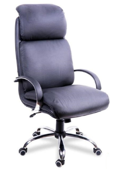 Компьютерное кресло  НАДИР ХРОМ (кожа) &mdash; Аэлита