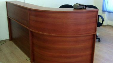 Стойка ресепшн Эдем 2100х900х1170 Орех — Аэлита