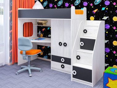 Кровать-чердак Адель 1720х1832х850 &mdash; Аэлита