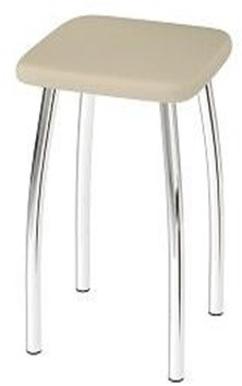 Табурет «Эконом мягкий» хром  400*470 h465  — Аэлита