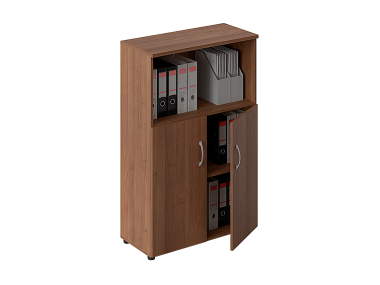 Шкаф  средний закрытый с глухими дверями 800х370х1260  — Аэлита