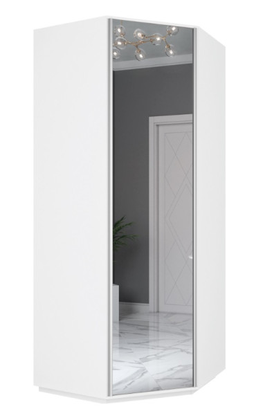 Шкаф Экспресс угловой с зеркалом 900х900х2200(2400) — Аэлита