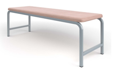 Банкетка мягкая на прямоугольной трубе 1250*320*420  — Аэлита