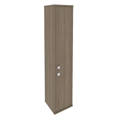 Шкаф высокий узкий левый/правый (1 низкая  дверь ЛДСП,1 средняя дверь ЛДСП) 411х410х1980    — Аэлита