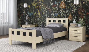 Кровать 900*2000 Вероника-2 из натурального дерева — Аэлита