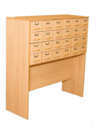 Шкаф 24 ящика картотечный для библиотек 1170*440*1230 — Аэлита