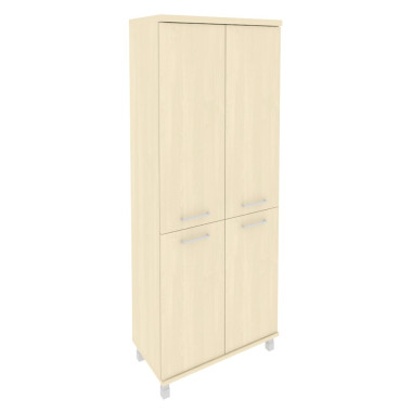 Стеллаж высокий широкий First  (2 низкие двери ЛДСП, 2 средние двери ЛДСП) — Аэлита