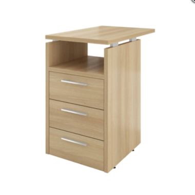 Тумба ДБ37 Дублин приставная 3 ящика с полкой и замком 450х700х750(ДБ12_1+ДБ17_2+ДБ15) — Аэлита