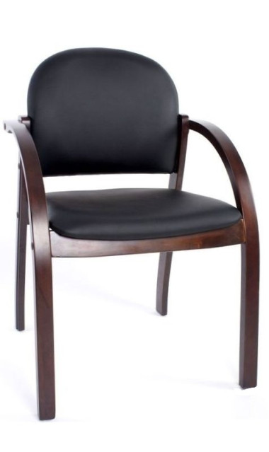 Стул Джуно черный, каркас темный орех — Аэлита