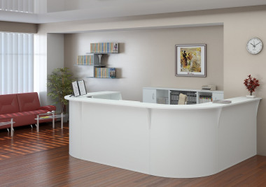 Стойка ресепшн Рива 1890х3140х1890*h1150  — Аэлита