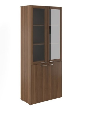 Шкаф со стеклом в дер. раме  812х412х2010  — Аэлита