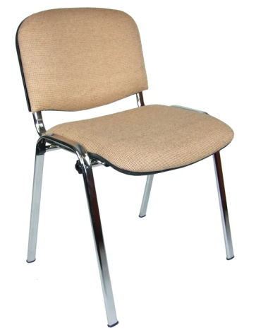Стул ИЗО хром, ткань бежевая С25 — Аэлита